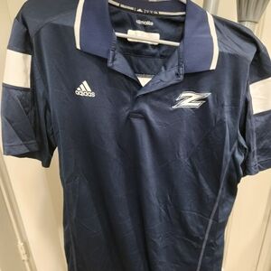 Adidas Dark Blue Men's Jersey with White Accents